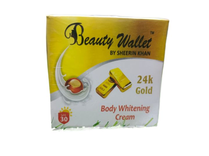 Body Whitening Cream 24K Gold By Beauty Wallet