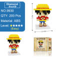 One Piece Figures Luffy Ace Nami Zoro Chopper Sanji Robin Anime Figurines Toy Mini Blocks For Children Boyfriend Teenager Gift. 