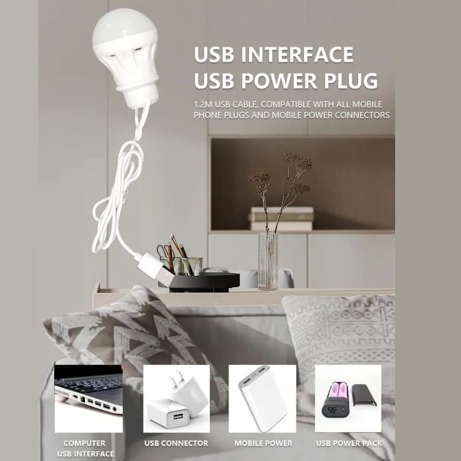 USB Lighting Energy Saver LED Bulb