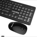 Victsing Bundling 2.4GHz Wireless Keyboard and Mouse Combo and mouse Pad compact size silent click, 2.4GHz USB original (brand stock) new box pack (black) Plug & play. 