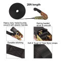 2 Pack 20 FT Ratchet Tie Downs Straps 6M X25mm Endless Ratchet Strap Heavy Duty Cam Buckles Strap for Motorcycles,Car. 