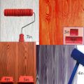 Wood Grain Tool Set, 6Pcs 7 inch Graining Painting Tool Wood Texture Paint Roller Wood Pattern Tools for Wall Room Art. 