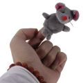 Grey Mouse Hand Puppet Finger Puppets. 