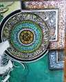 Islamic calligraphy, Muhammad (saw), Bin qalandar calligraphy, Hand Made Painting, painting with acrylic  colors ,wall décor, Size 24" x 24" canvas , Modern calligraphy. 
