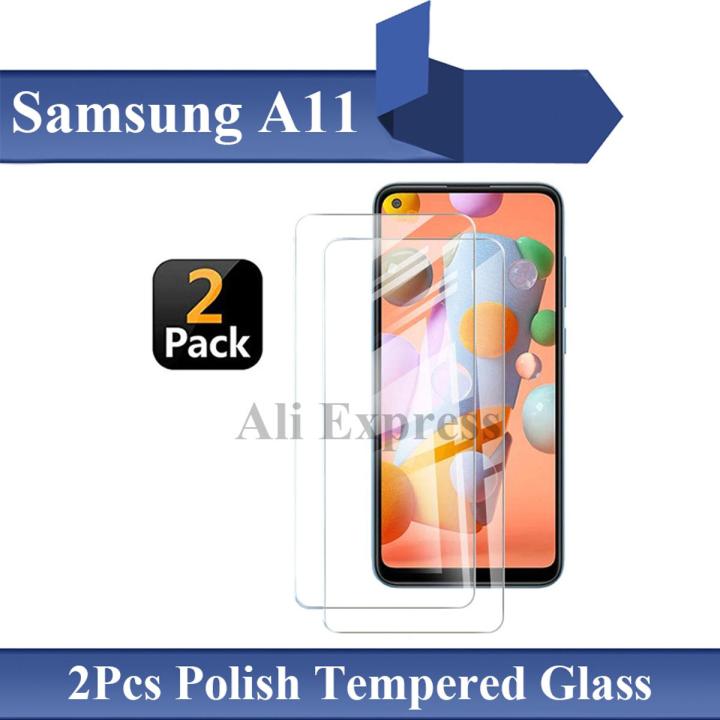 2 Pcs Samsung Galaxy A11 Tempered Glass Screen Protector Premium High Quality Polish Glass For Samsung Galaxy A11