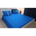 Pure Cotton King Size Bedsheet with ( 4 pillow covers ). 