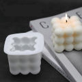 2PCS Molds For Candles  DIY Christmas Candles Mould wax Candles Plaster Candle 3d Silicone Soap Molds Candle Mold for Pouring, Silicone Bubble Candle Candle Mold Candles Yourself Make Square Candle Molds. 