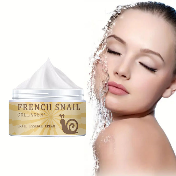 French snail essence, snail collagen, tense pdelicateiel, repairs damage, nourishes and softens the skin, eliminates acne scars