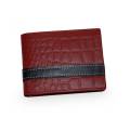 Red Crocodile Wallet Genuine Leather Wallet for Men. 