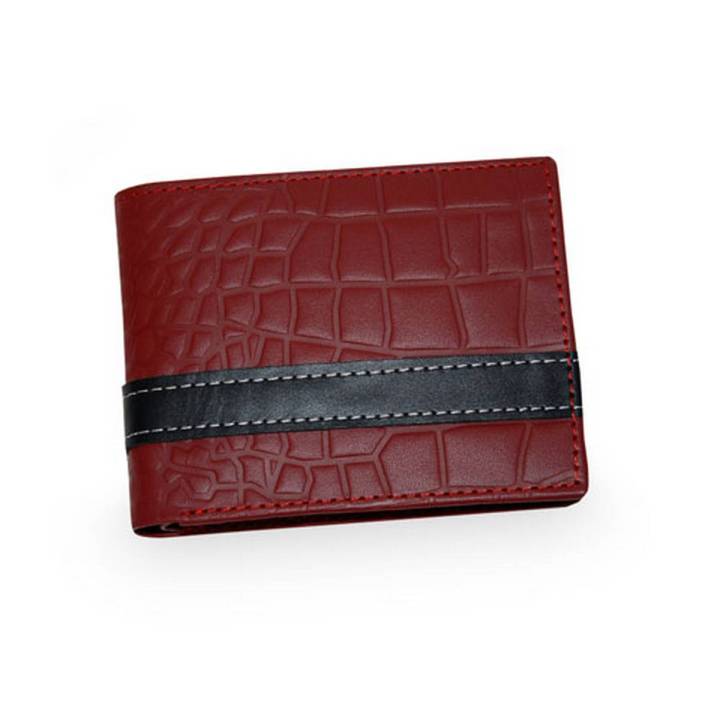 Red Crocodile Wallet Genuine Leather Wallet for Men