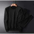 Simple Black Track suit for Man and Women Sweatshirt and Trouser. 