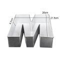 Alphabet Cake Baking Mold Silver Tin (M). 