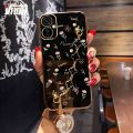 VRQR Clover Bracelet Case For Tecno Camon 19 Neo Back Cover Flowers Pattern Phone Cover Tecno Camon 19 Pro 9T CI6n CI8 CI8n. 
