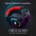 Redragon H510 Zeus-X RGB Wired Gaming Headset - 7.1 Surround Sound - 53MM Audio Drivers in Memory Foam Ear Pads w/Durable Fabric Cover- Multi Platforms Headphone - USB Powered for PC/PS4/NS. 