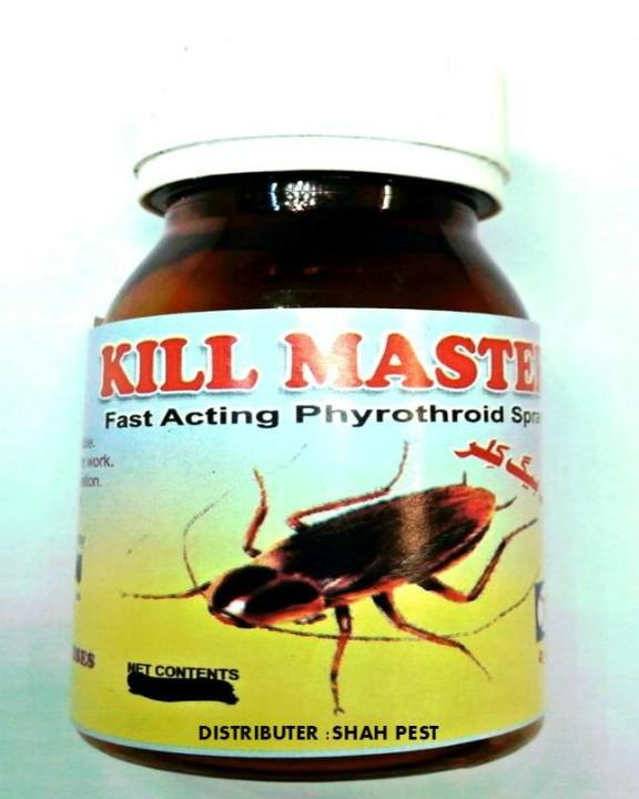Cockroaches 35 ml bottle take 35 ml bed-bugsand dilute in 1 liutre of water and spray at surface area to be treated please away from children