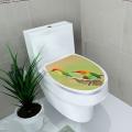 New Simplicity Fresh Style Toilet Seat Wall Sticker Art Bathroom Decals Decor PVC Removable Home Decor. 