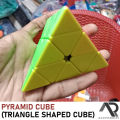 Pyramid Cube Toy Genius Playing Triangle Cube in Pyramid Shape. 