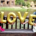 16 Inch Gold Alphabet Letter Balloons Foil Balloon Birthday Wedding party Decoration custom Name Balloon. 
