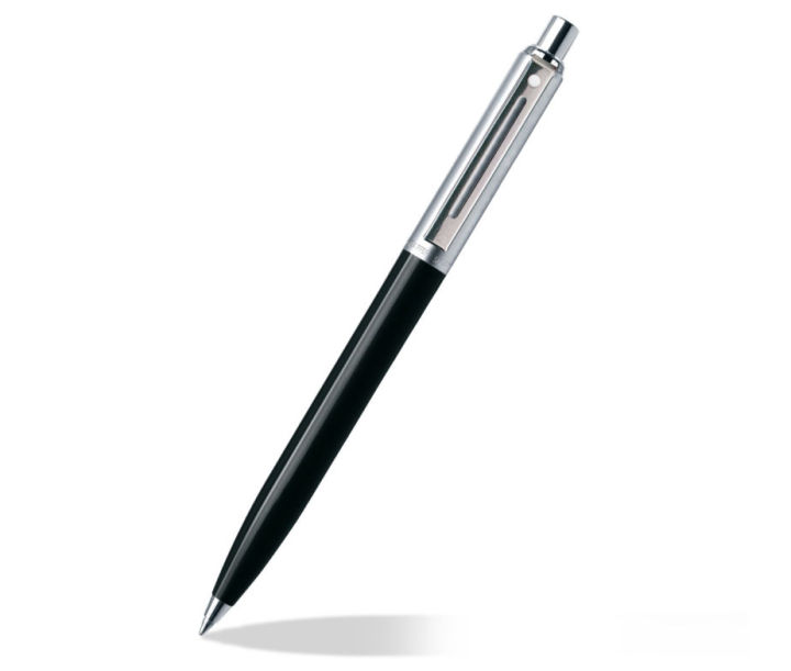Sheaffer%20Sentinel%20321%20Black%20Brushed%20Chrome%20Cap%20CT%20Ballpoint%20Pen%20-%20Image%203