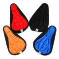 3D Gel MTB Fahrrad Sattelbezug Sattelpolster Sitzauflage Sattel Kissen Decke - red. 