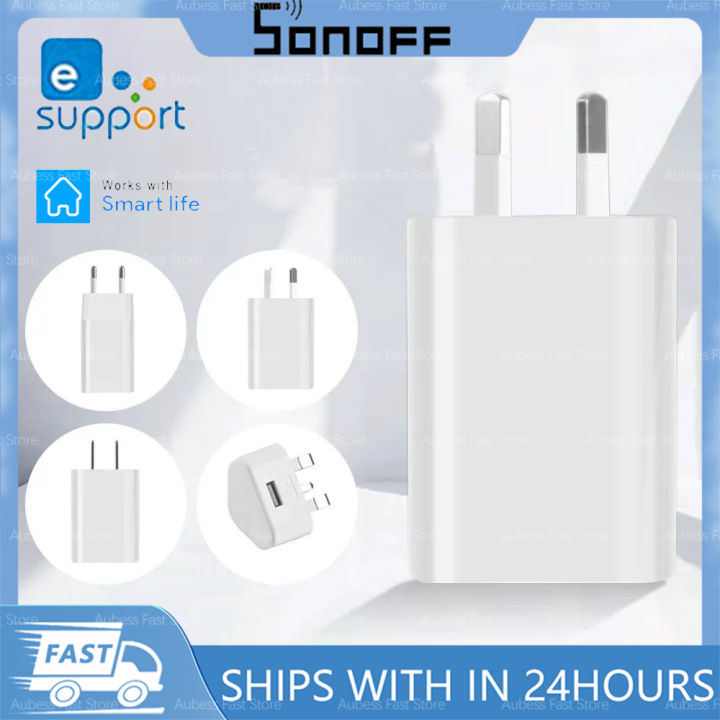 Sonoff GA-0502000 Smart Adapter USB 5V 1A Smart Home Mobile Phone Charger Electrical Socket US EU AU UK Travel Power Adapter
