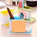 3 in 1 Kitchen Sink Organizer Stand Sink Draining Holder Towel Rack Storage Box (for Dishwasher Liquid, Brush, Cloth, Soap, Sponge). 