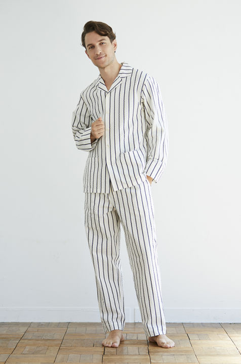 Cotton Night Suit For Men - Night Clothes For Men - Men's Summer Night Suits & Sleepwear- Male Night Suit