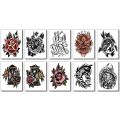 men tattoo small magic vampire tattoo hand rose tattoo face mouth waterproof temporary tatoo for boys body art stickers black. 