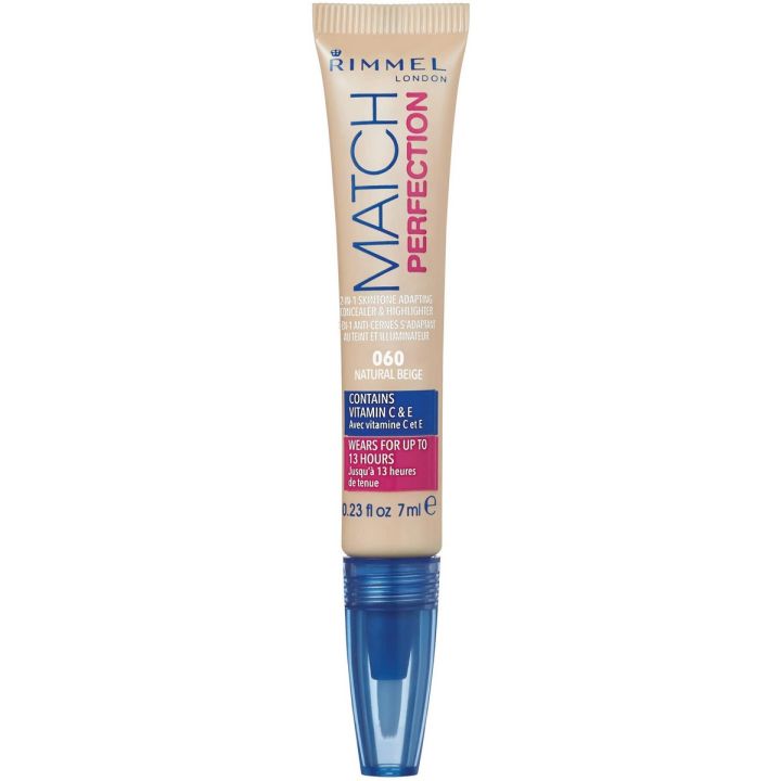 Rimmel Match Perfection 2-in-1 Concealer & Highlighter - 060 Natural Beige