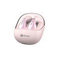 Ronin R-7025 TWS Earbuds, 13MM Driver & Bluetooth 5.3, Dual Tone (Black/Pink/White) Sleek Design, High Bass, Voice Assistant & 5-Hour Battery Life, up to 5 Hours Playtime, Clear Sound & Hands-Free Calls. 