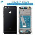 Huawei P Smart Housing Middle Frame With Side Button and Camera Lens Complete Body Casing Replacement For P Smart - Black. 