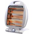 Quartz Electric heater with 2 halogen Rods- White. 