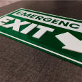 Customized Emergency Exit Sign for Office or Buildings Pathways. 