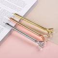 Pack of 1-Big Diamond Rhinestone Ballpoint Pen Replaceable Pen Tip Gem Metal Writing Ballpoint Pens Students School Stationery. 