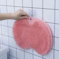 Silicone Bath Body Brush Scrubber Soft Rubbing Shower Massage Scraper Bathroom Non-slip Bath Mat Back Massage Brush Silicone Foot Wash Body Cleaning Bathing Tool Lazy Shower Scrubber Massager Back Easy Clean Body Care Wash Mat Remove Dead Skin. 