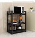 3 Tier Kitchen Storage Shelf, Microwave Stand, Kitchen Storage Rack, 3-Layer Iron Kitchen Storage Rack. 