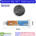 Mechanic XGZ40 IPX3 35g Soldering Paste High-Quality Leaded Flux Cream for PCB Rework, SMT & SMD Repair by Electrica. 