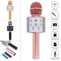 WS-858 Wireless Handheld Microphone KTV Karaoke Stereo USB Player Bluetooth MIC. 