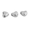 Doreen Box 10 PCs Red Heart Acrylic Beads Marble Effect for DIY Jewelry Making Beads Findings 14x14mm, Hole: Approx 2.2mm,. 