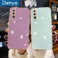 dienya For Huawei P20 Pro Case Luxury Plating Side Edge Square Full Lens Camera Protection Silicone Casing Shockproof Soft Candy Color Back Cover. 