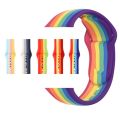 Rainbow Silicone Strap Watch Band For Apple Watch and any smart watch 41mm /  40mm /  38mm. 