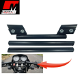 Aluminum 3 Piece Handle Universal Adjustable Handle for Motorcycle Hollow Style For Motorcycle - Black For Cafe Racers, Honda cd70, cg125, Suzuki etc - Bike Accessories - Motex Auto Line. 