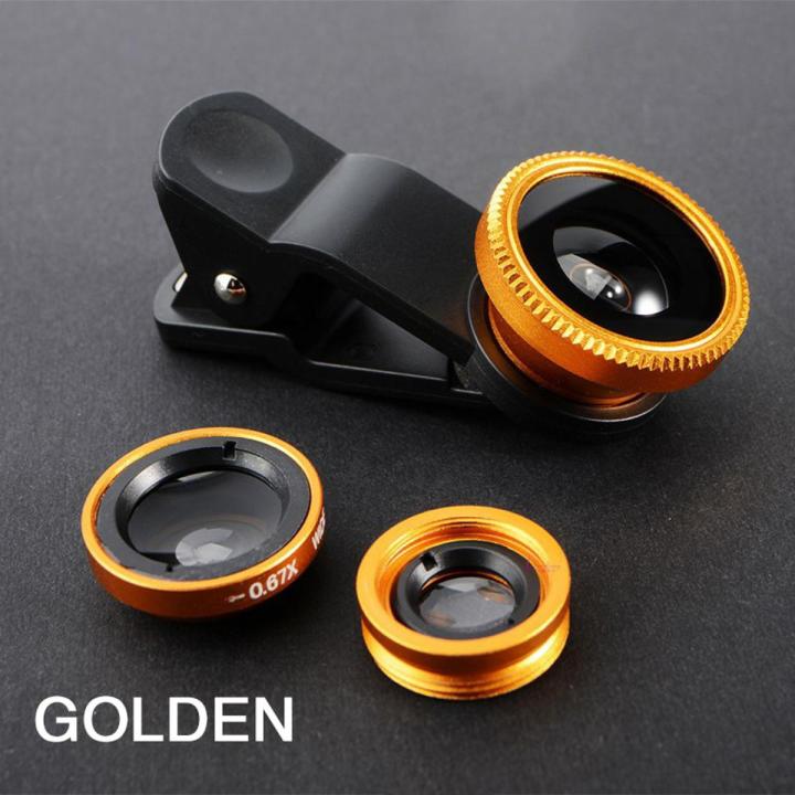 Lens Selfie Mobile Phone Clip Lenses Fish Eye Wide Angle Macro Camera