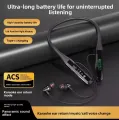 Neckband wireless Earphones  Bluetooth 5.4 Headphones TWS Wireless Headsets HiFi Stereo Waterproof Earbuds Support TF Card. 