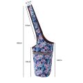 Fashion Yoga Mat Bag Printed Canvas Tote Bag Single Shoulder Washable Large Capacity Portable Zippered Pocket Yoga Mat Bag. 
