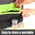 100 Pieces Small Plastic Containers 25Ml Small Sauce Pots Plastic Pots Jelly Pots for Sauce Dips Salads. 