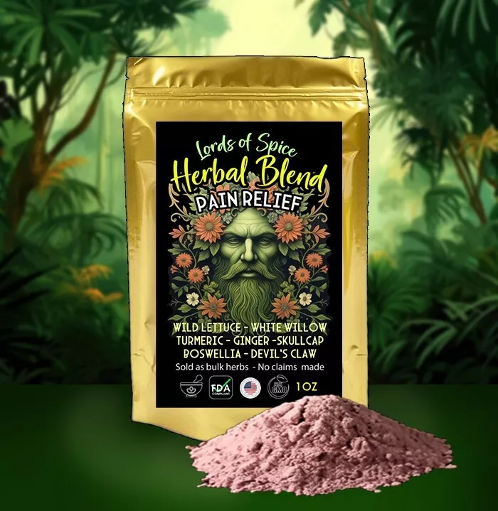 Herbal Tea for Pain Relief - Natural Herbal Blend of Super Herbs - USA ...