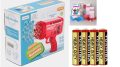 Bubble Gun for Kids 36 holes 8 holes 32 holes large size - Automatic Electric Bubble Machine Gun Liquid Free | 36 and 8 Holes, Bubble Gun, and Bazooka Style Bubble Maker Toys | Bulbulay Machine for Kids - Bubble Gun & Maker Toy. 