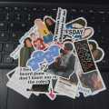 25pcs GINNY AND GEORGIA sticker pack based on the tv show netflix movie series marcus ginny georgia peach summer teen school aesthetic cool fun stickers for journalling. 