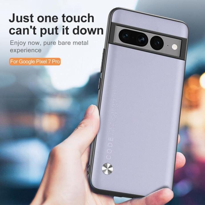 For google pixel 7 pro Case Leather Phone Cover For google pixel 7 pro Soft Frame Camera Shockproof Slim case Multi-color options dirt resistant Precise Hole Position case